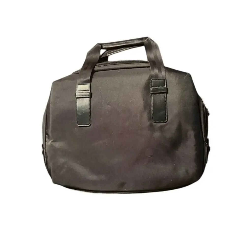 Versace Laptop Briefcase Black Computer Bag Zip Closure with Inner Pockets